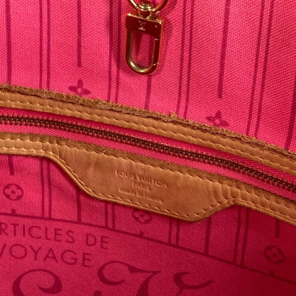 Louis Vuitton Neverfull Tote Limited Edition Monogram Roses Brown Canvas Tote Bag