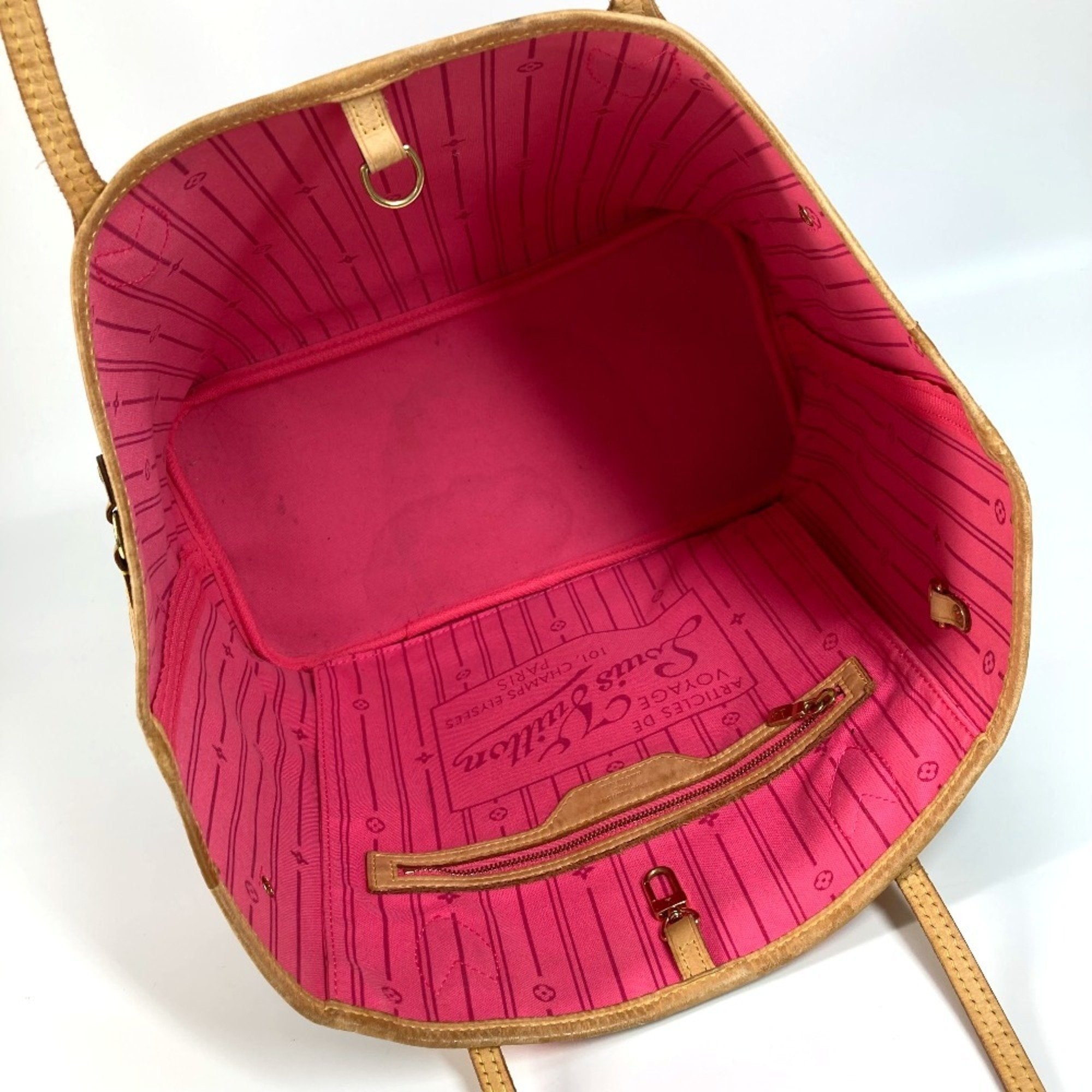 Louis Vuitton Neverfull Tote Limited Edition Monogram Roses Brown Canvas Tote Bag