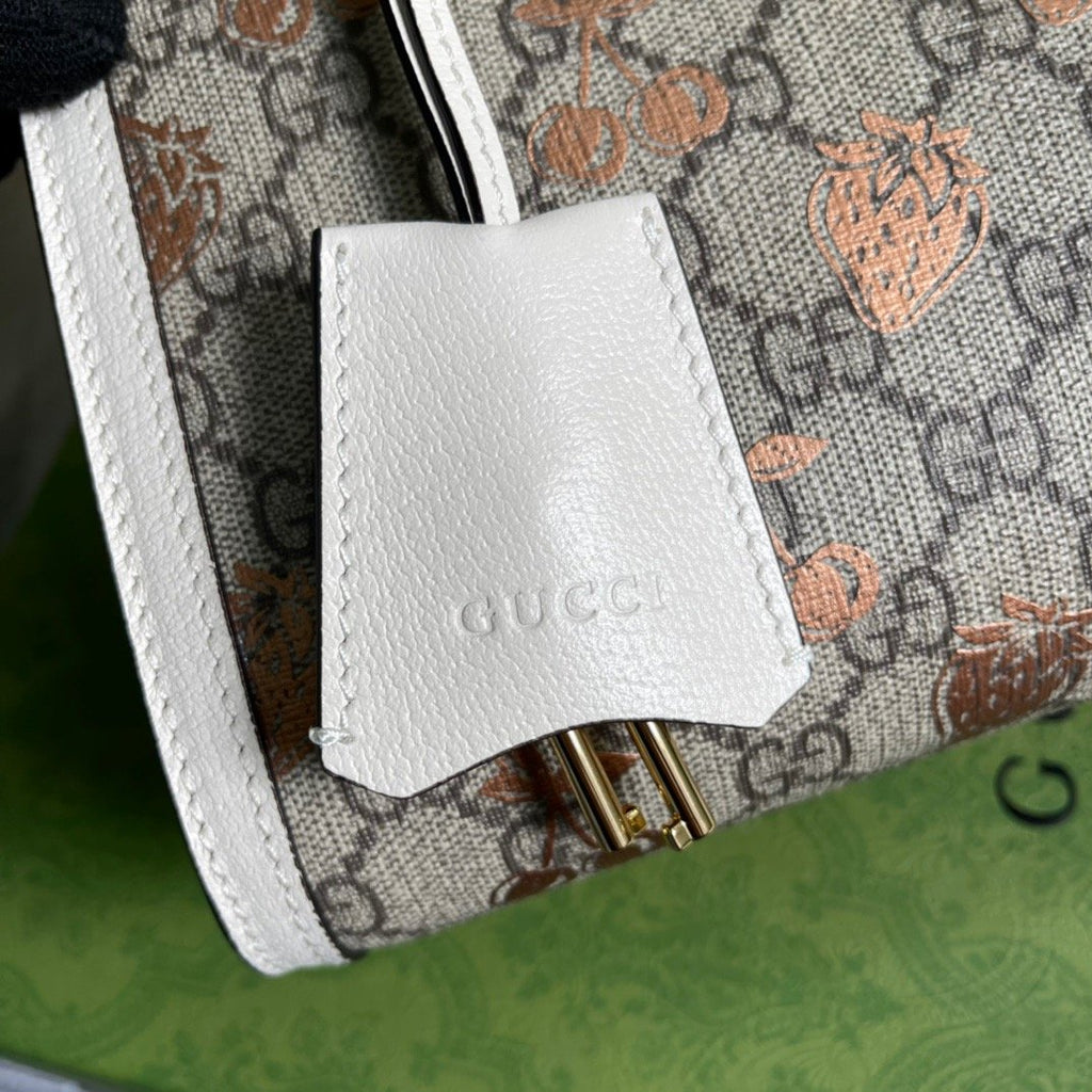 Padlock Small Strawberry Shoulder Bag Beige For Women, Women’s Bags 10in/26cm Glami