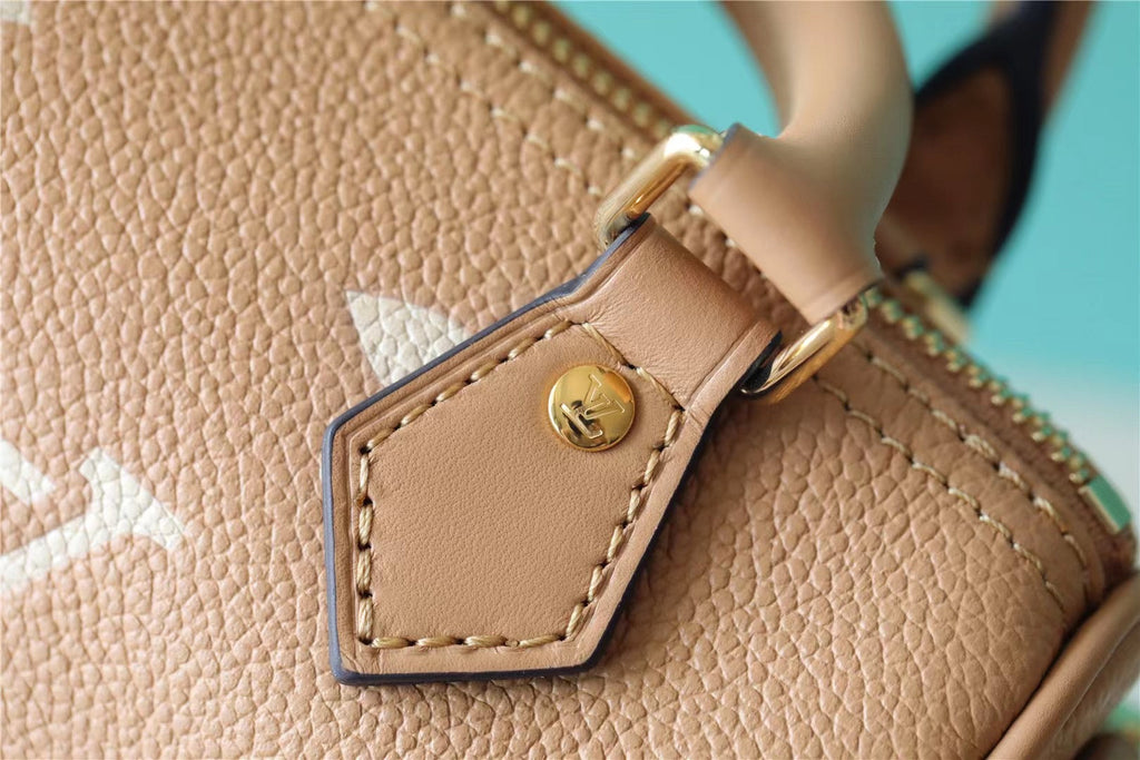 Louis Vuitton Nano Speedy Monogram Empreinte Arizona Beige / Cream For Women,  Shoulder And Crossbody Bags 6.3in/16cm Louis Vuitton M81457