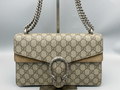 Gucci Dionysus Top Handle Chain Bag Gg Coated Canvas Beige Canvas Shoulder Bag Bag (Pre-Owned)