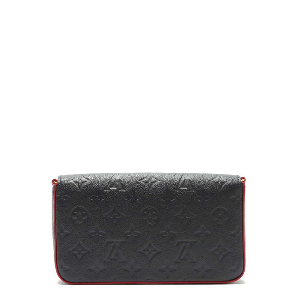 LOUIS VUITTON Felicie Pochette Navy Empreinte (3pc)