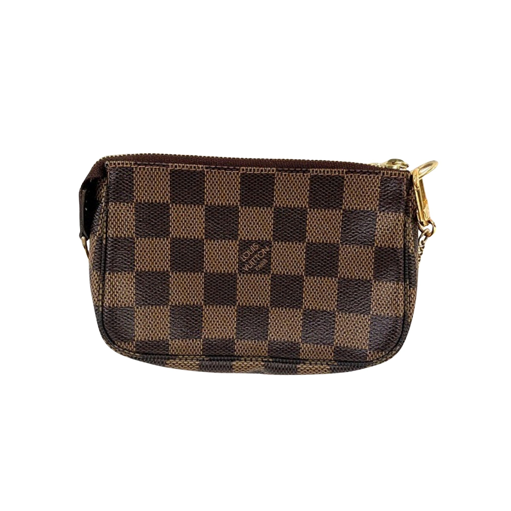 Louis Vuitton Mini Pochette Accessoires  Canvas Clutch Bag