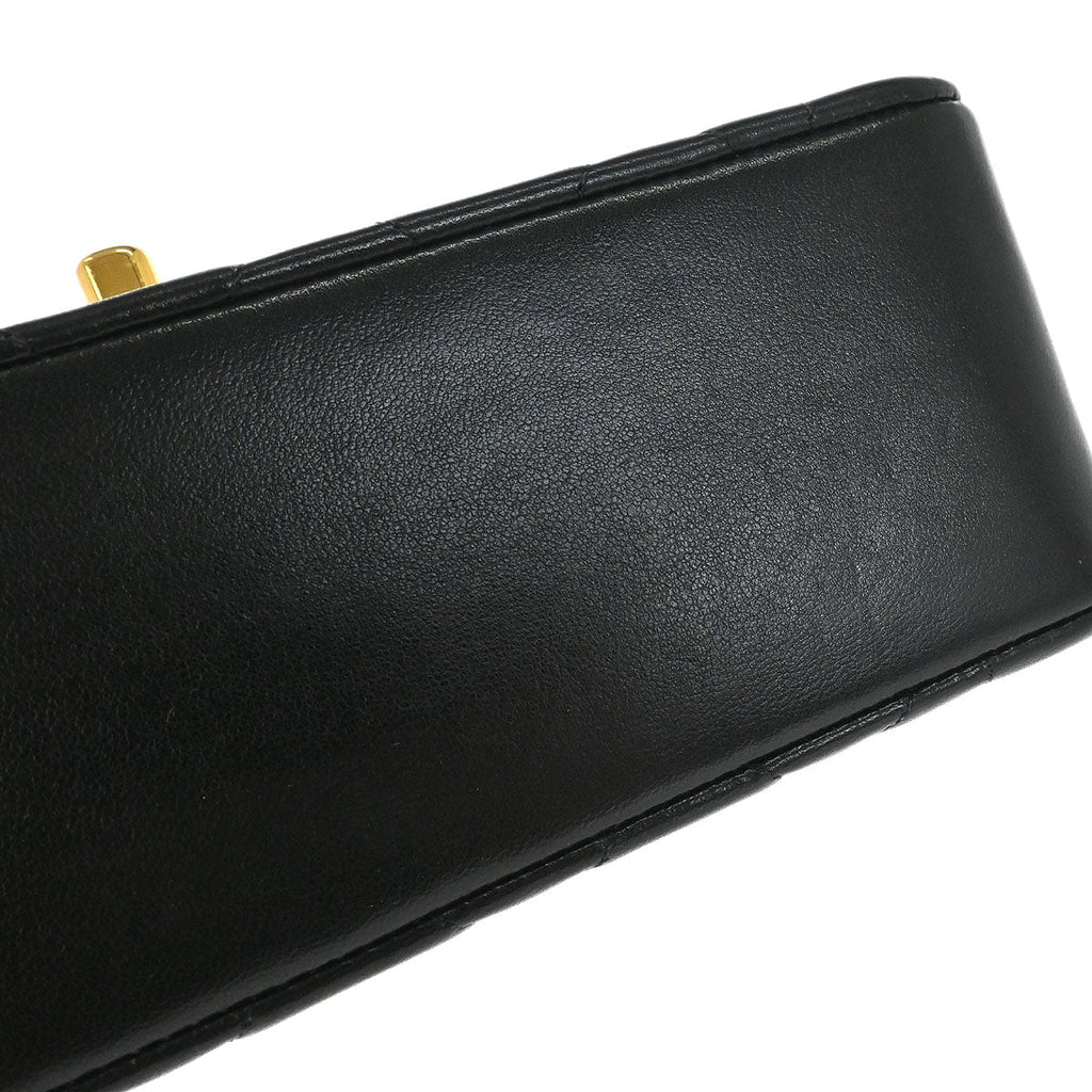 Chanel 1996-1997 Black Lambskin Small Diana Shoulder Bag