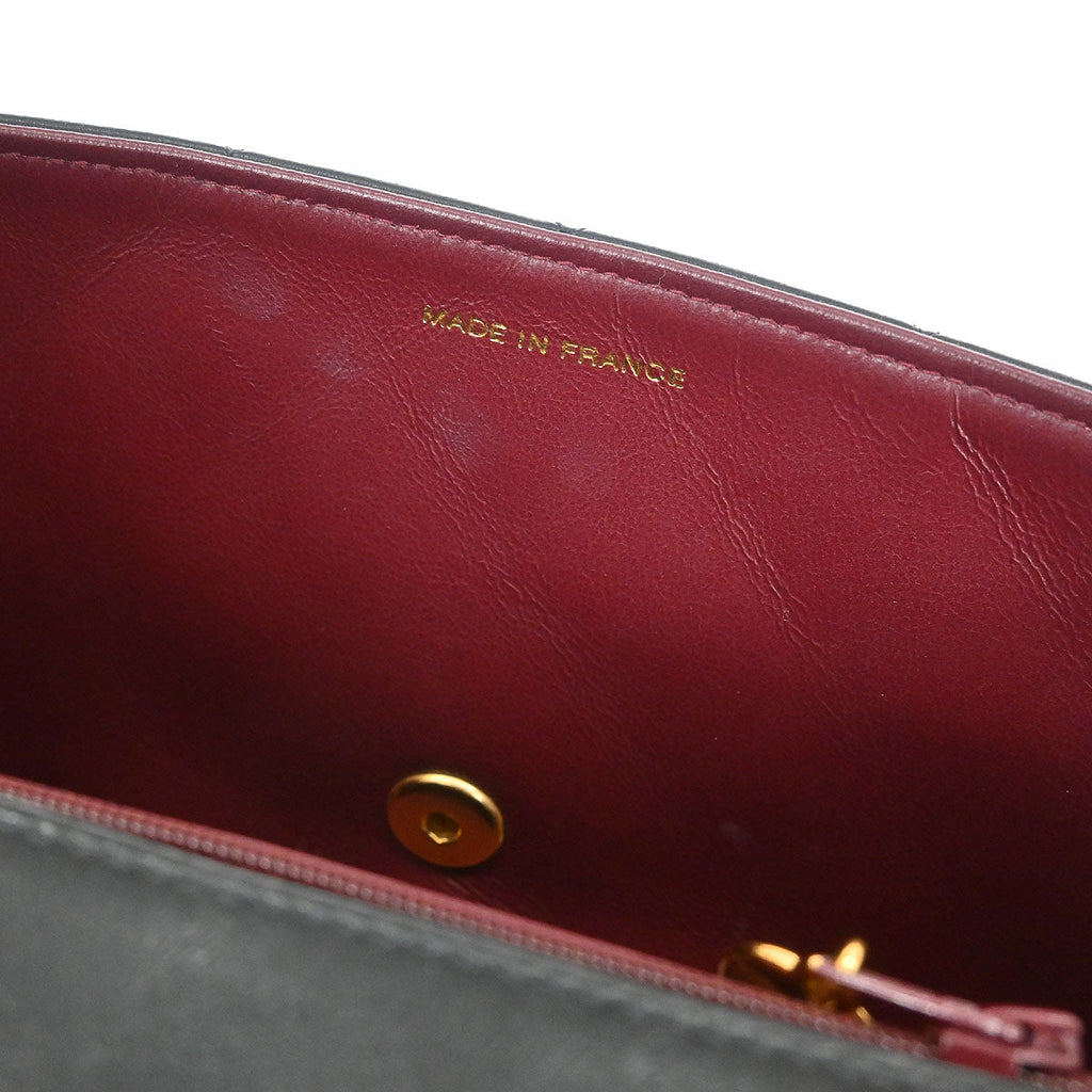 Chanel 1996-1997 Black Lambskin Small Diana Shoulder Bag