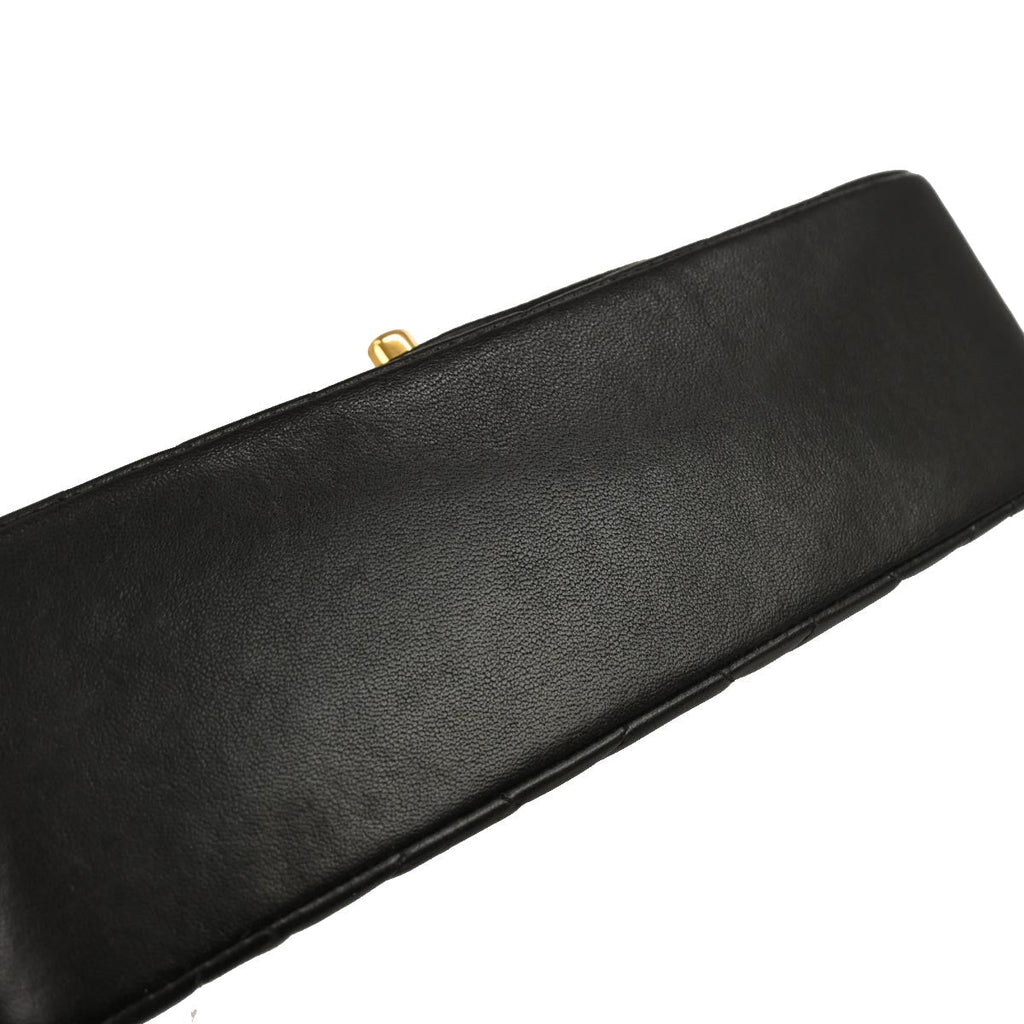 Chanel 1994-1996 Black Lambskin Small Diana Shoulder Bag