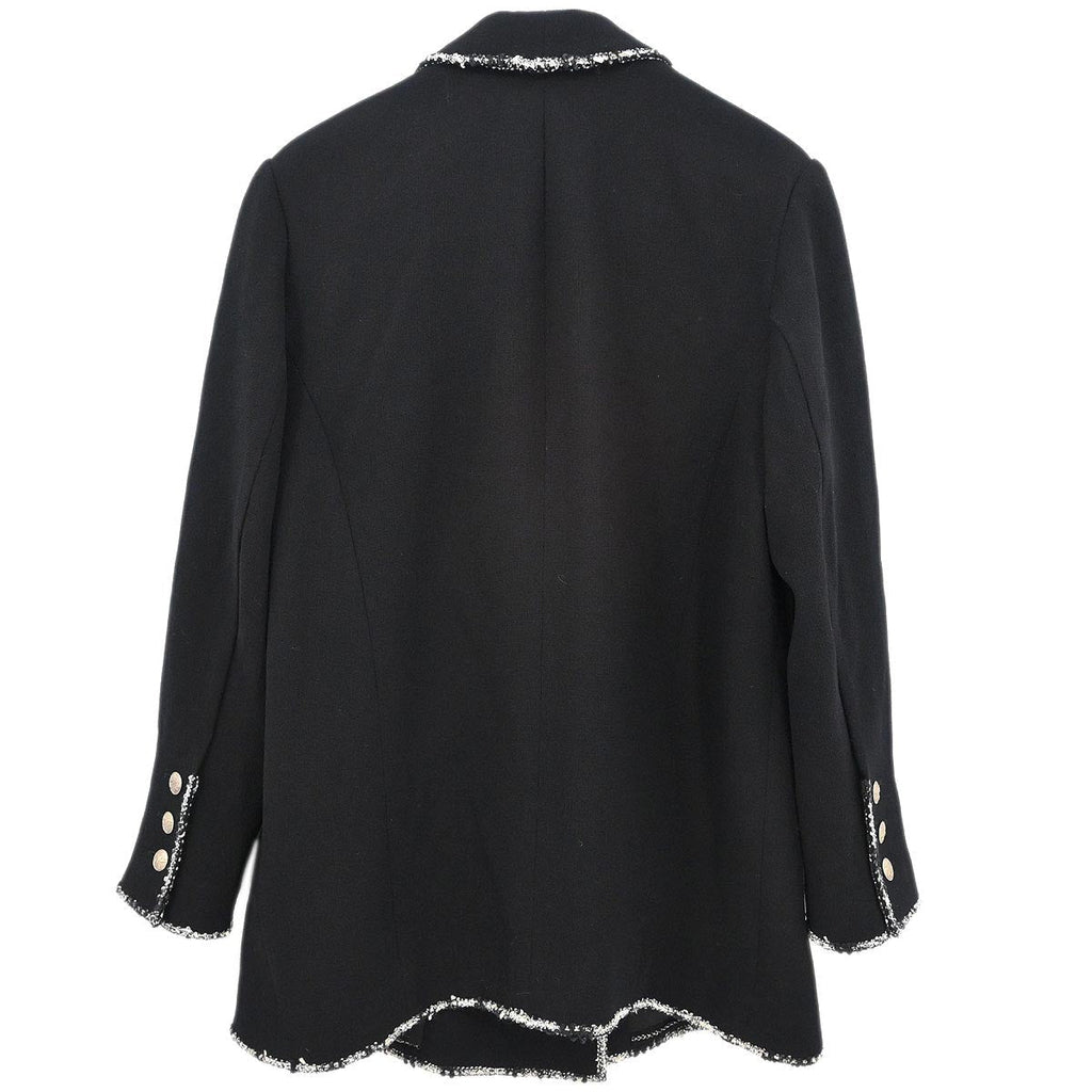 Chanel 2005 Emblem Double Breasted Jacket Black #50