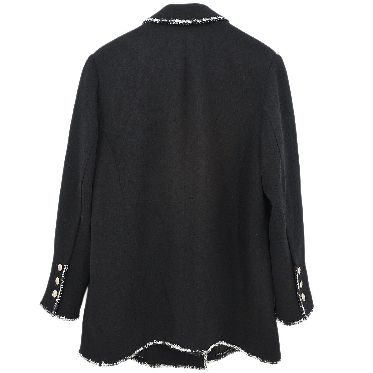 Chanel 2005 Emblem Double Breasted Jacket Black #50