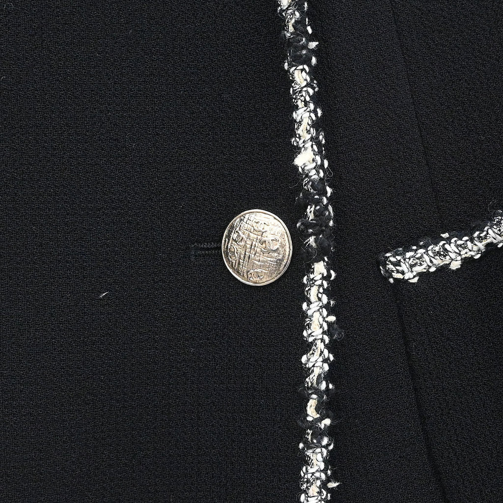Chanel 2005 Emblem Double Breasted Jacket Black #50