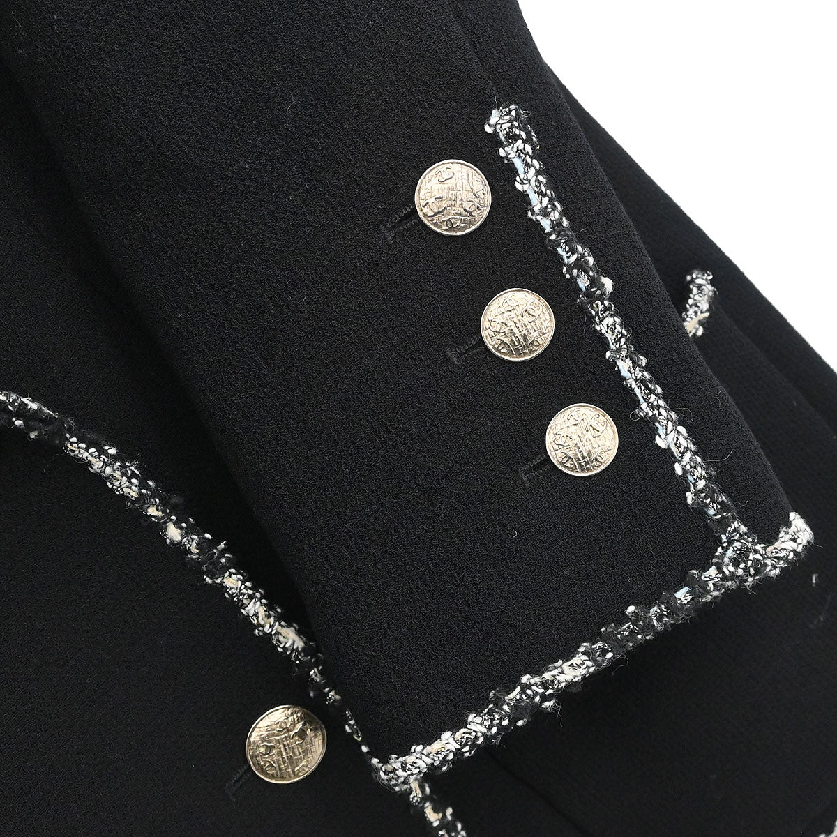 Chanel 2005 Emblem Double Breasted Jacket Black #50