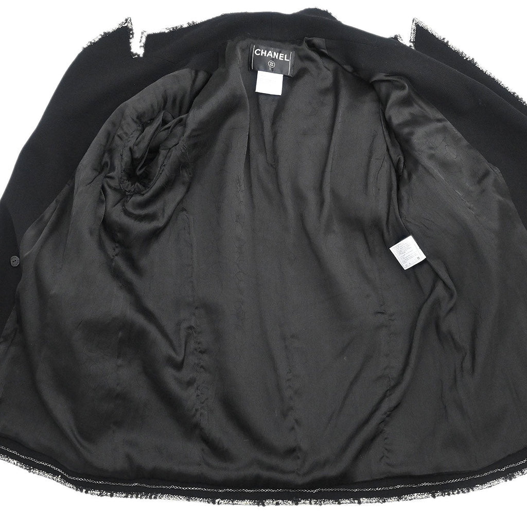 Chanel 2005 Emblem Double Breasted Jacket Black #50