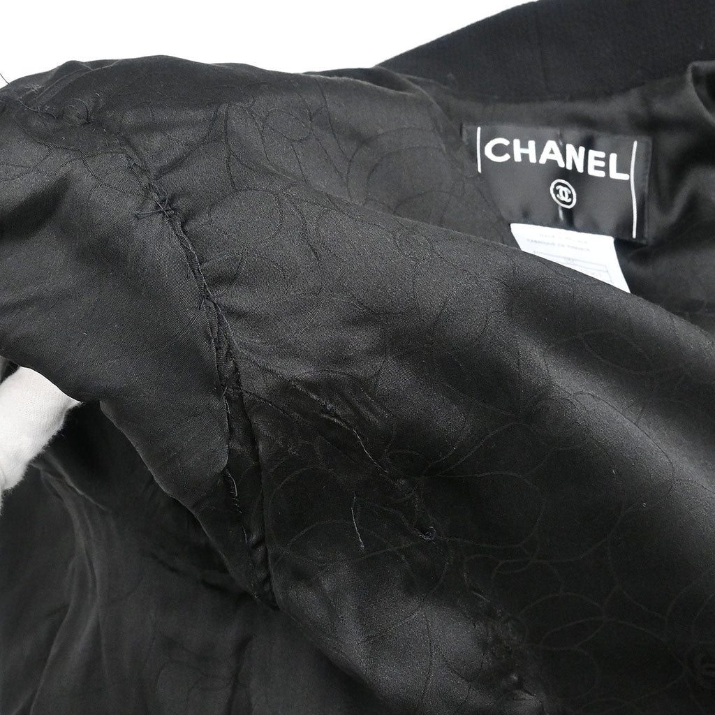 Chanel 2005 Emblem Double Breasted Jacket Black #50