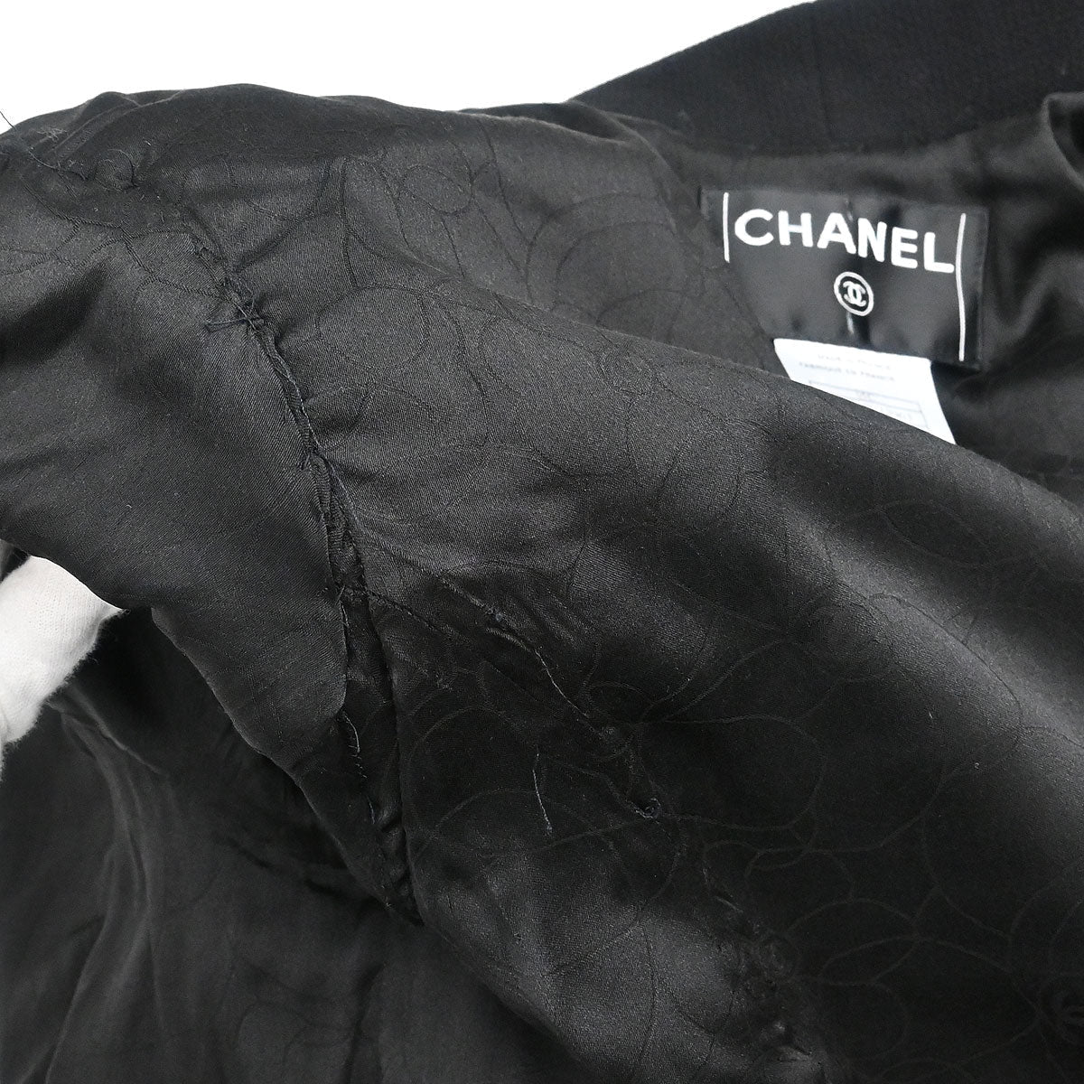 Chanel 2005 Emblem Double Breasted Jacket Black #50