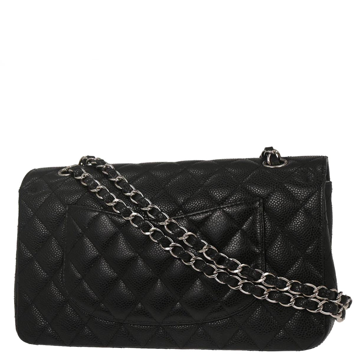 Chanel Mobile Art Tokyo 2008 Special Edition Black Caviar Skin Medium Classic Double Flap Bag
