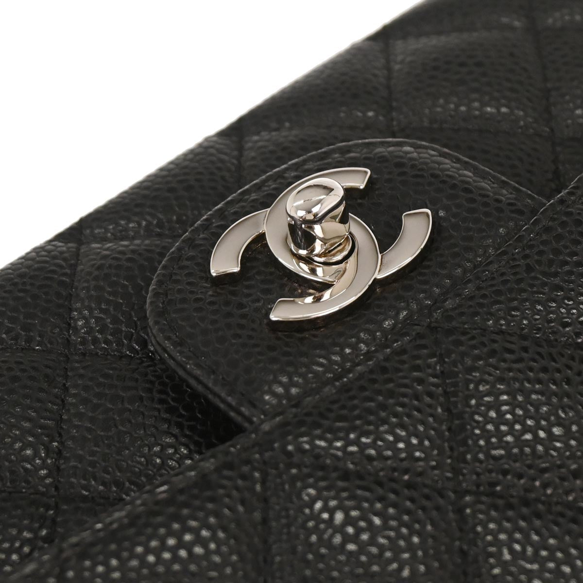 Chanel Mobile Art Tokyo 2008 Special Edition Black Caviar Skin Medium Classic Double Flap Bag