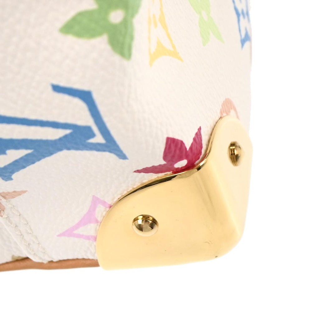 Louis Vuitton 2005 White Monogram Multicolor Trouville Handbag M92663