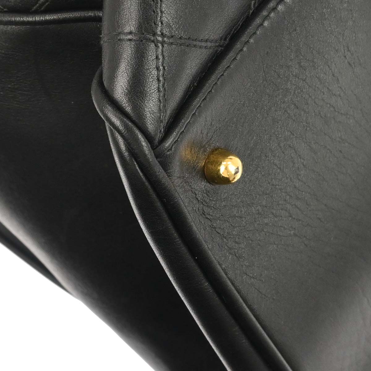 Chanel 1991-1994 Black Lambskin Bicolore Supermodel Shoulder Bag