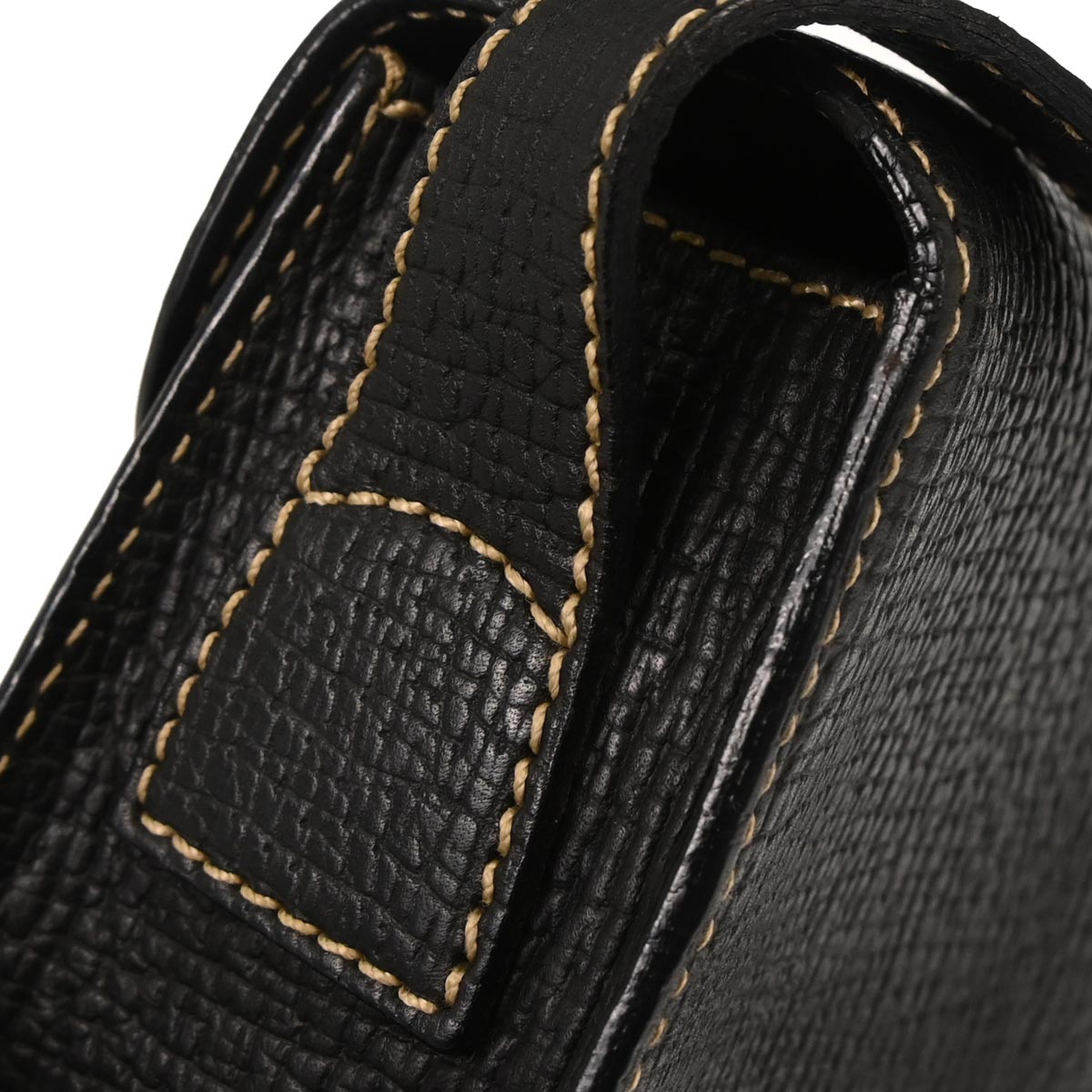 Loewe Black Leather Shoulder Bag