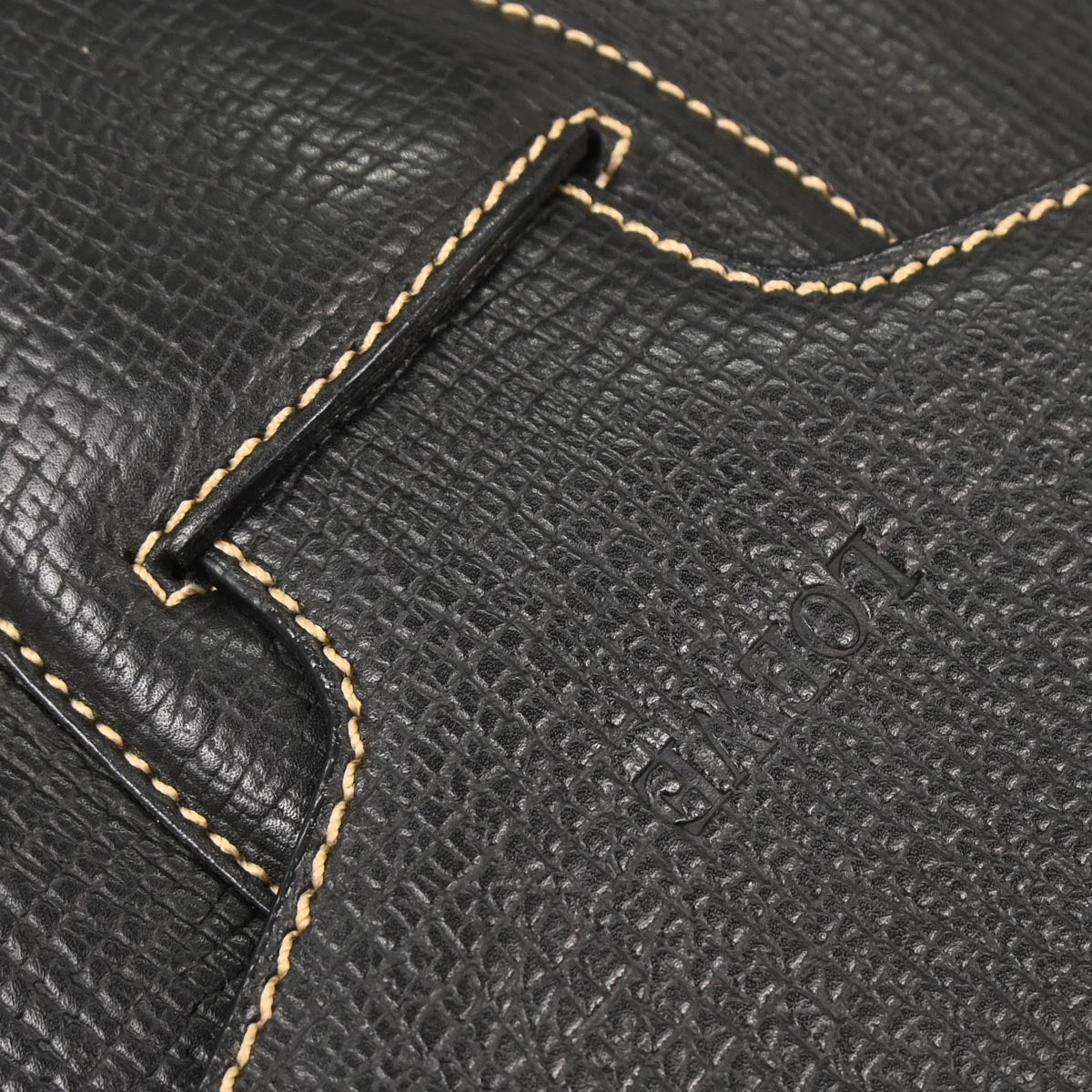 Loewe Black Leather Shoulder Bag