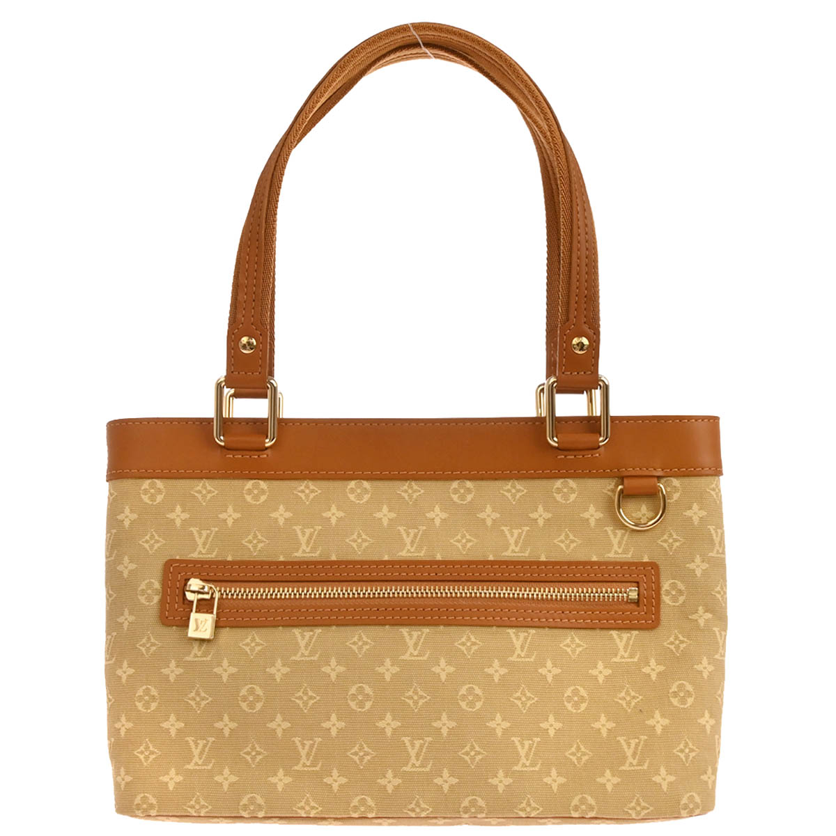 Louis Vuitton 2004 Beige Monogram Mini Lin Lucille PM Handbag