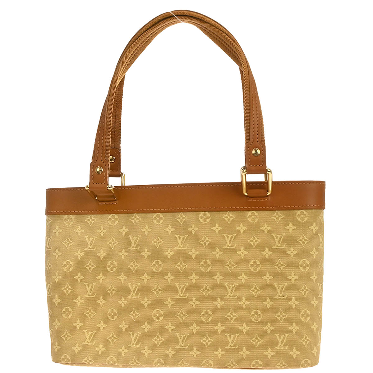 Louis Vuitton 2004 Beige Monogram Mini Lin Lucille PM Handbag