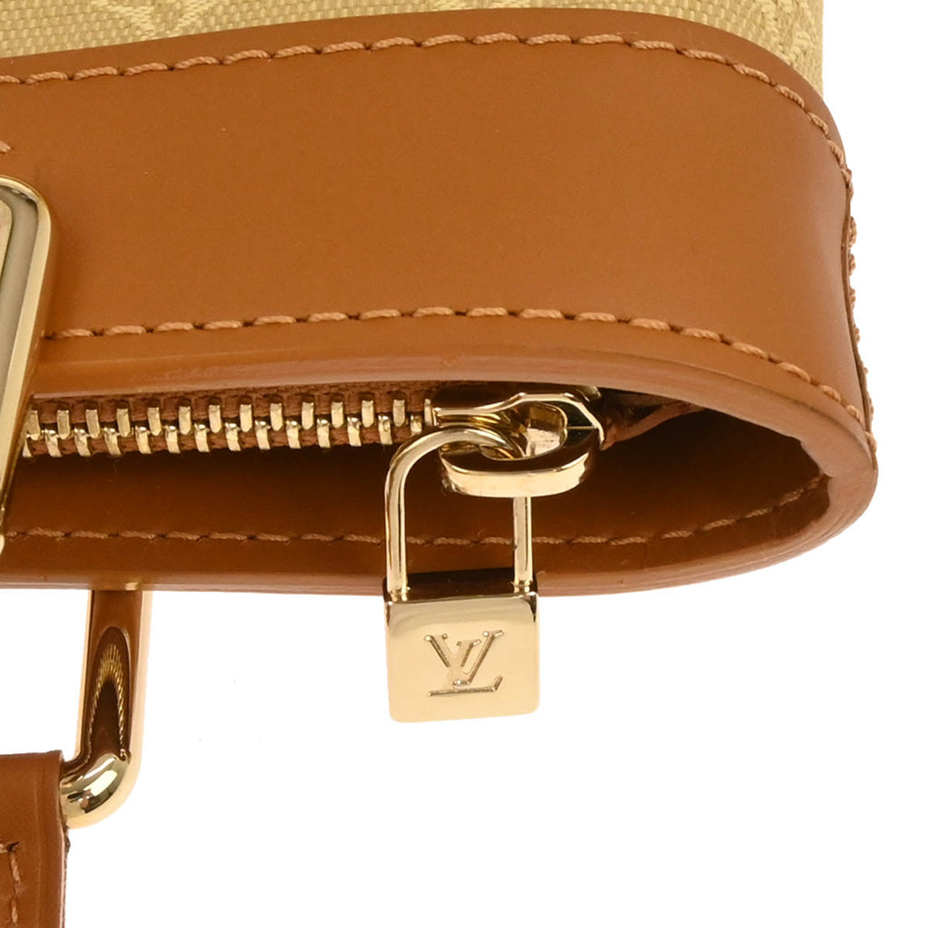 Louis Vuitton 2004 Beige Monogram Mini Lin Lucille PM Handbag