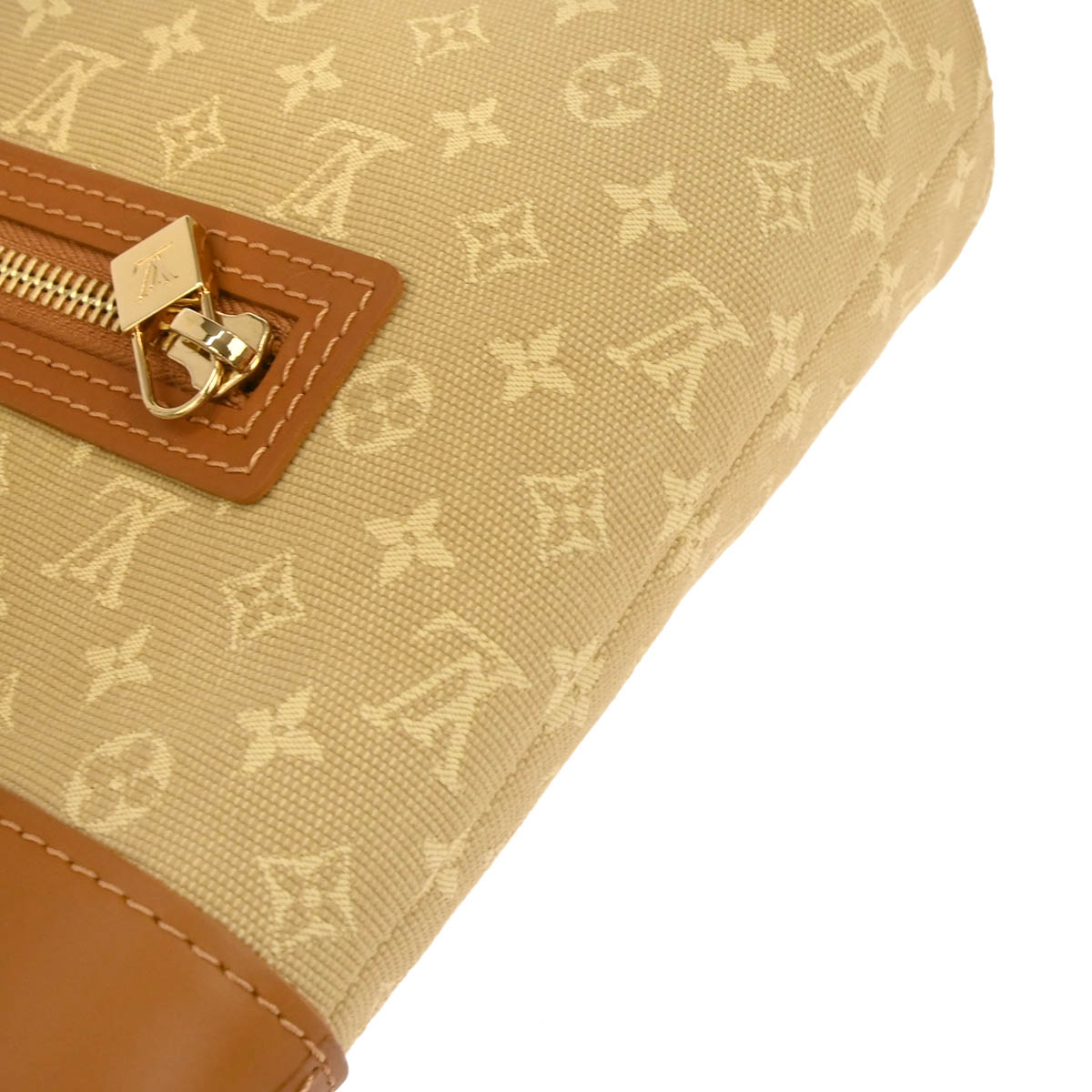 Louis Vuitton 2004 Beige Monogram Mini Lin Lucille PM Handbag