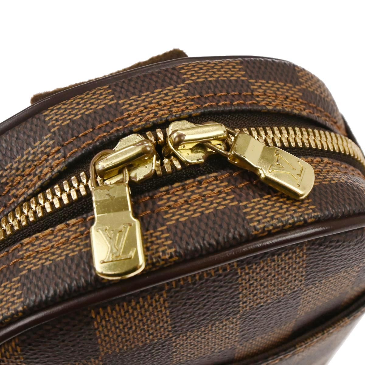 Louis Vuitton 2007 Damier Pochette Gange Body Bum Bag N48048