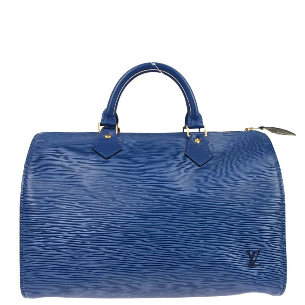 Louis Vuitton 1995 Blue Epi Speedy 30 Handbag M43005