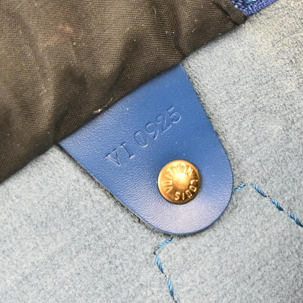 Louis Vuitton 1995 Blue Epi Speedy 30 Handbag M43005
