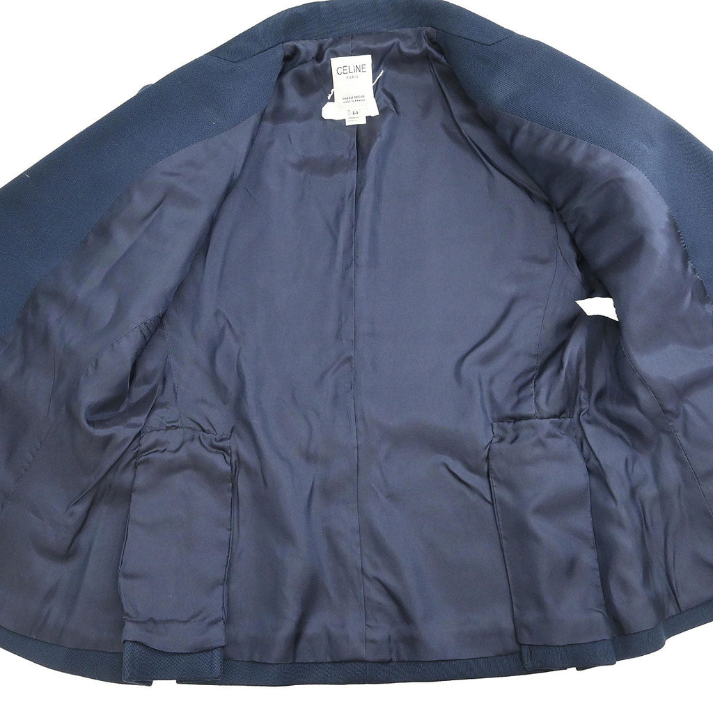 Celine Double Breasted Jacket Navy #44