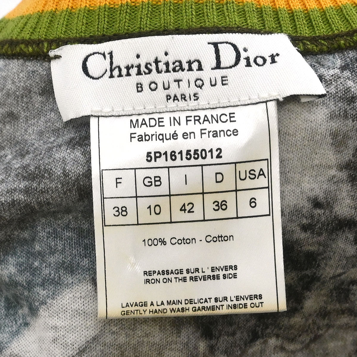 Christian Dior 2005 Sleeveless Tank Top Khaki #38