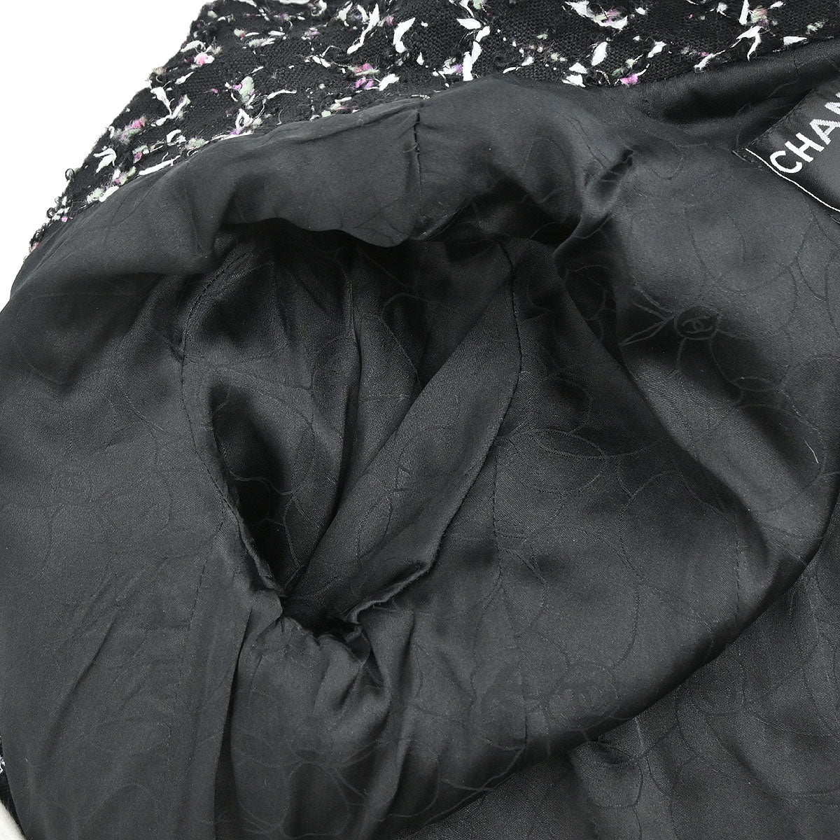 Chanel 2006 Single Breasted Tweed Jacket Black #36