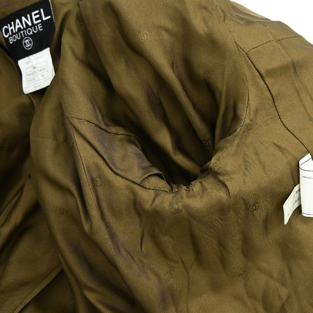 Chanel 1996 Double Breasted Jacket Brown #38