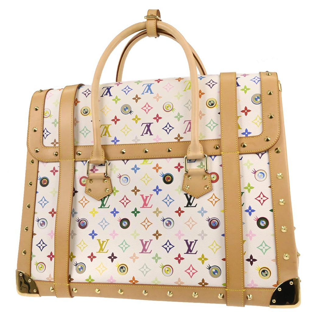 Louis Vuitton 2003 White Eye Love Monogram Sac Gigantic Handbag M92057