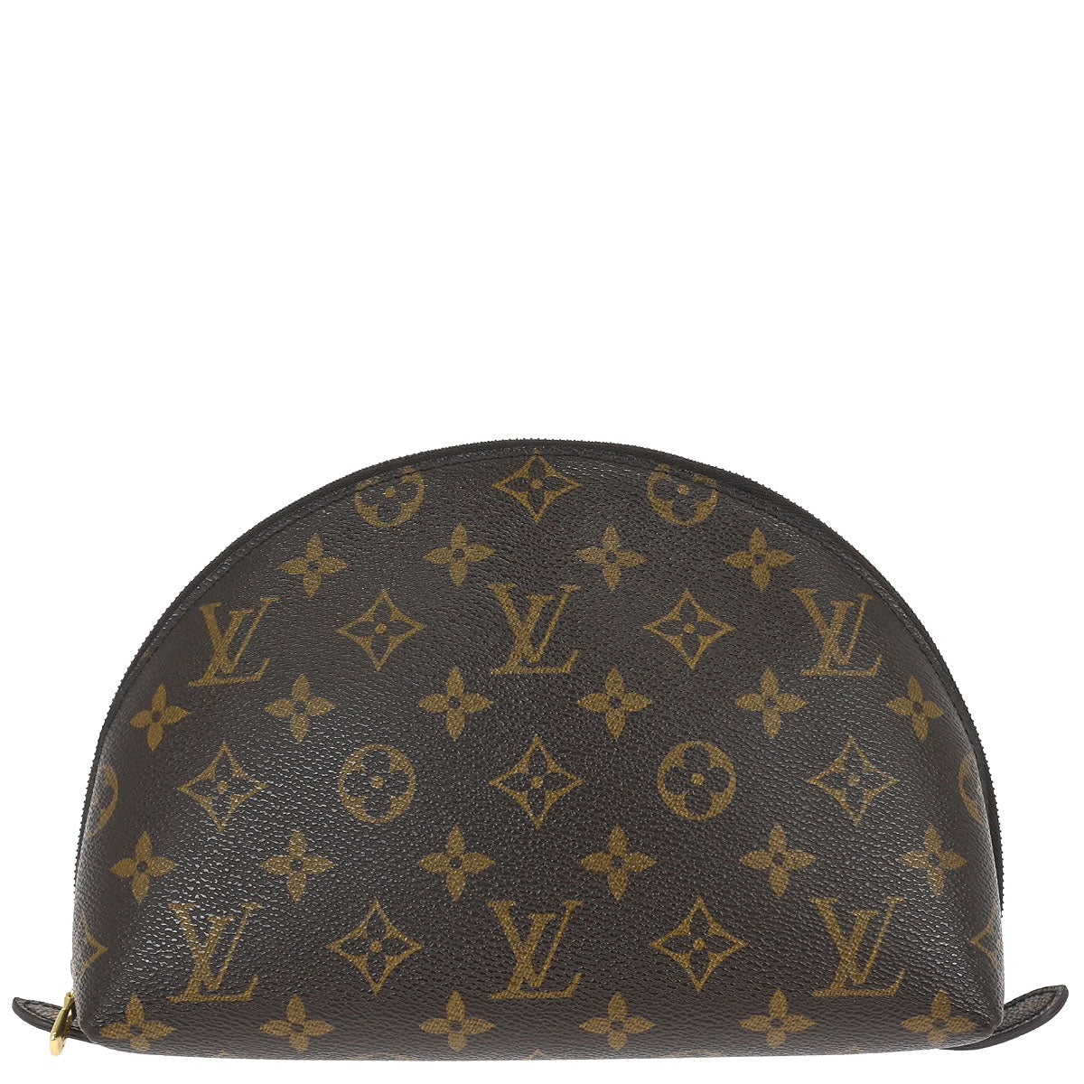 Louis Vuitton 2004 Monogram Trousse Demi Ronde Cosmetic Pouch M47520