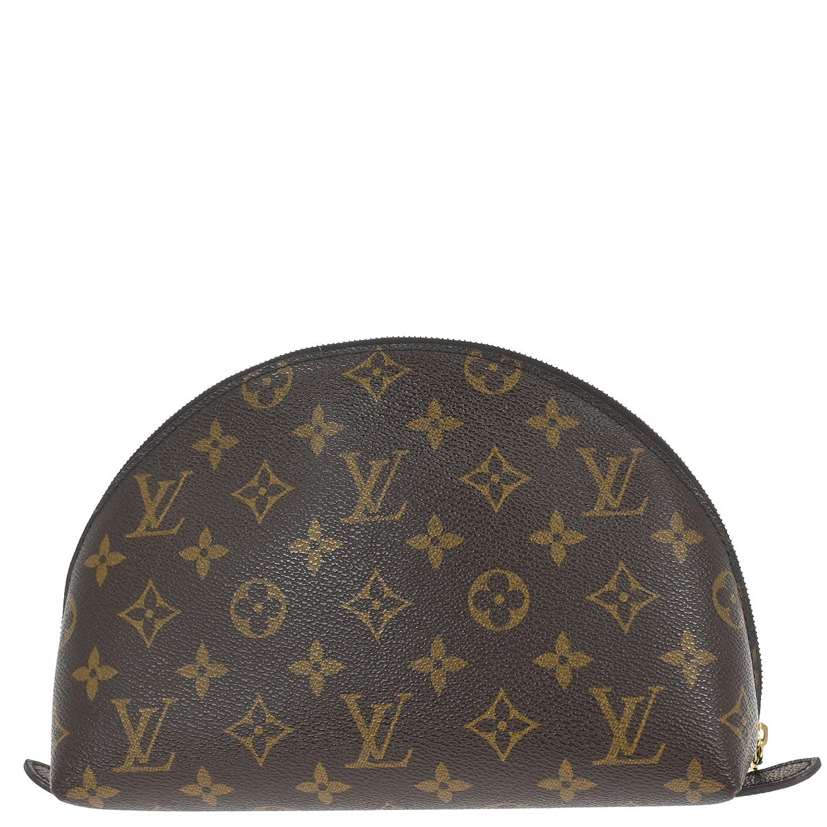 Louis Vuitton 2004 Monogram Trousse Demi Ronde Cosmetic Pouch M47520