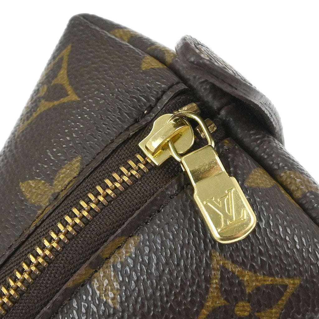 Louis Vuitton 2004 Monogram Trousse Demi Ronde Cosmetic Pouch M47520