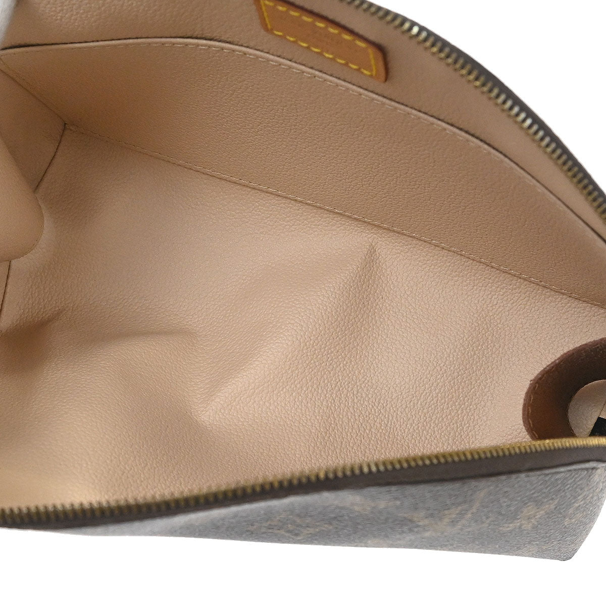 Louis Vuitton 2004 Monogram Trousse Demi Ronde Cosmetic Pouch M47520