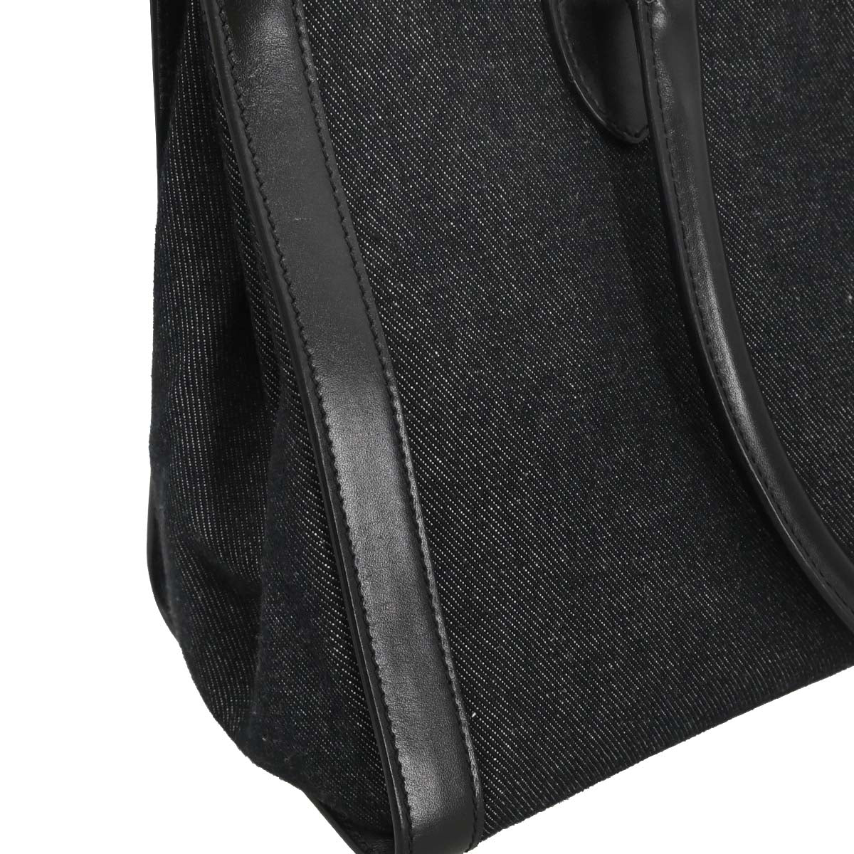 Christian Dior Black Denim Tote Handbag