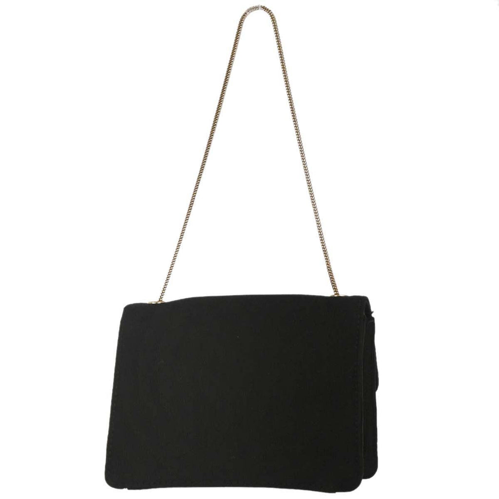 Chanel 2008-2009 Black Satin Mademoiselle Lock Handbag