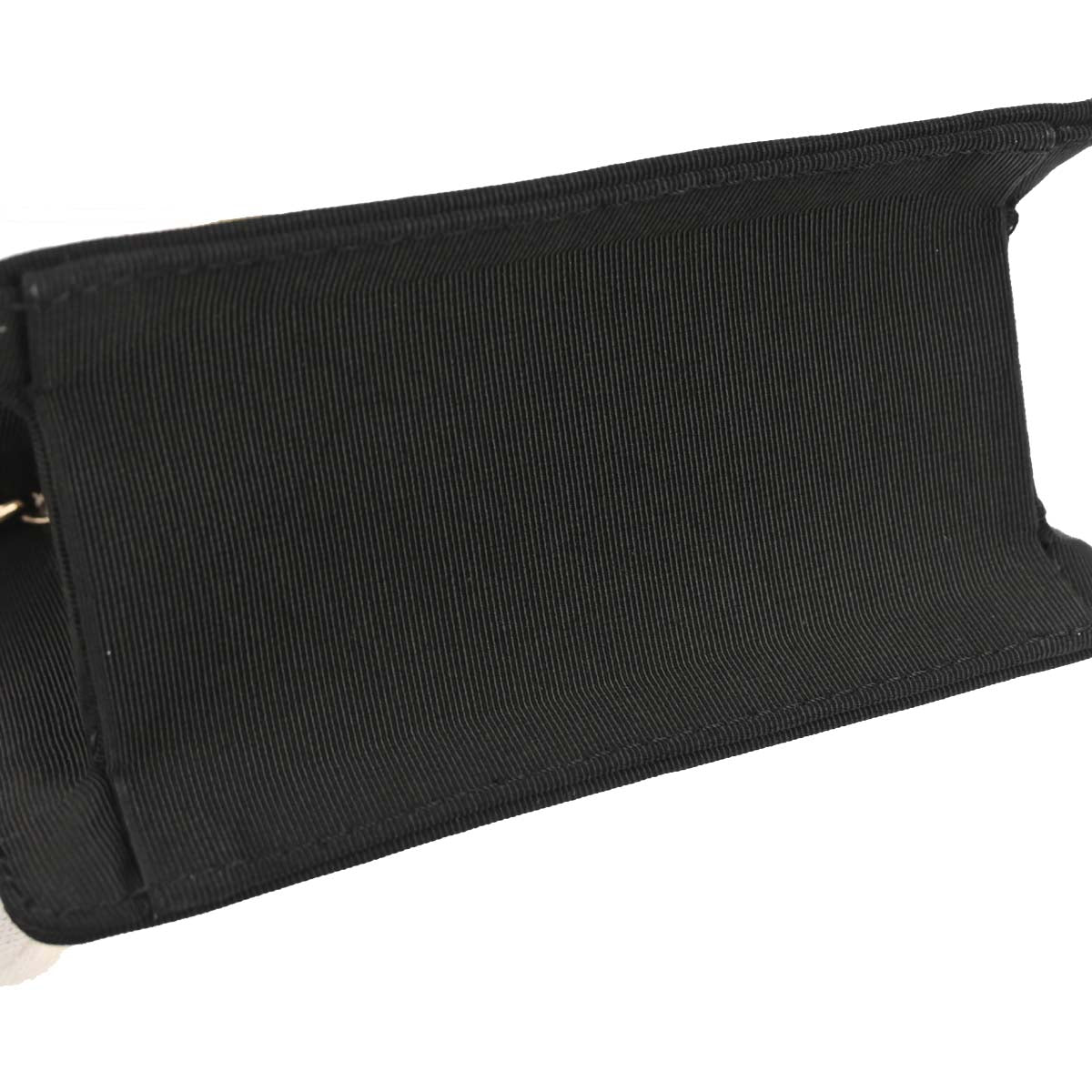 Chanel 2008-2009 Black Satin Mademoiselle Lock Handbag