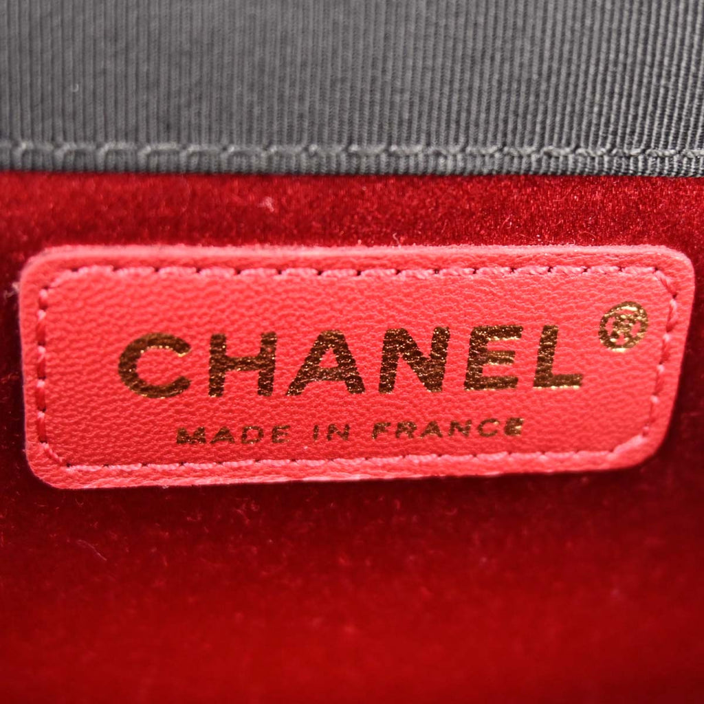Chanel 2008-2009 Black Satin Mademoiselle Lock Handbag