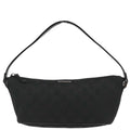 Gucci Black Canvas Sherry Line GG Handbag