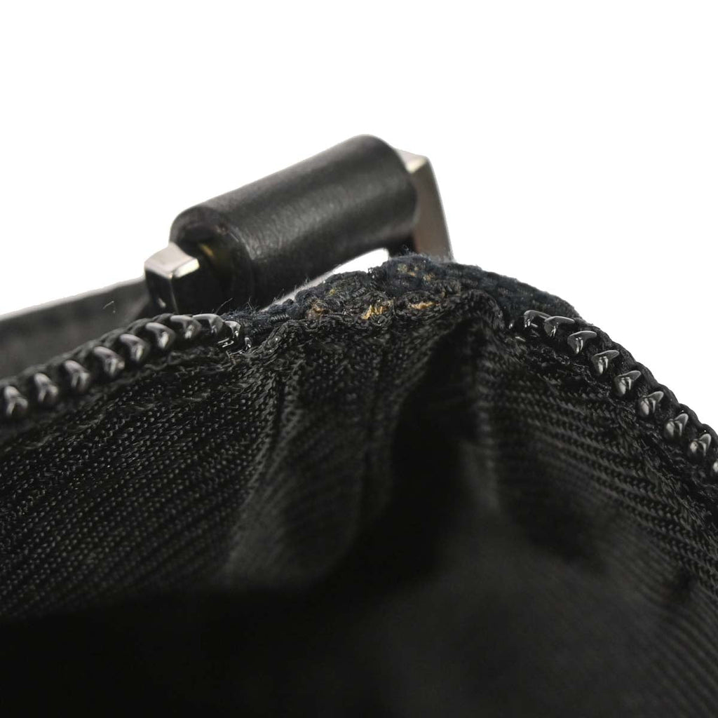 Gucci Black Canvas Sherry Line GG Handbag