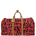 Louis Vuitton 2009 Pink Monogram Graffiti Keepall 50 Duffle Bag M93698