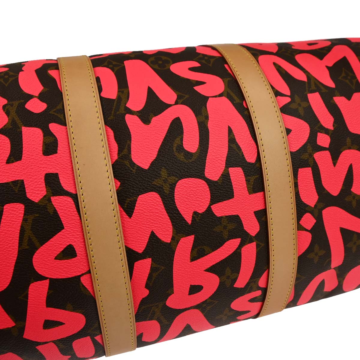 Louis Vuitton 2009 Pink Monogram Graffiti Keepall 50 Duffle Bag M93698