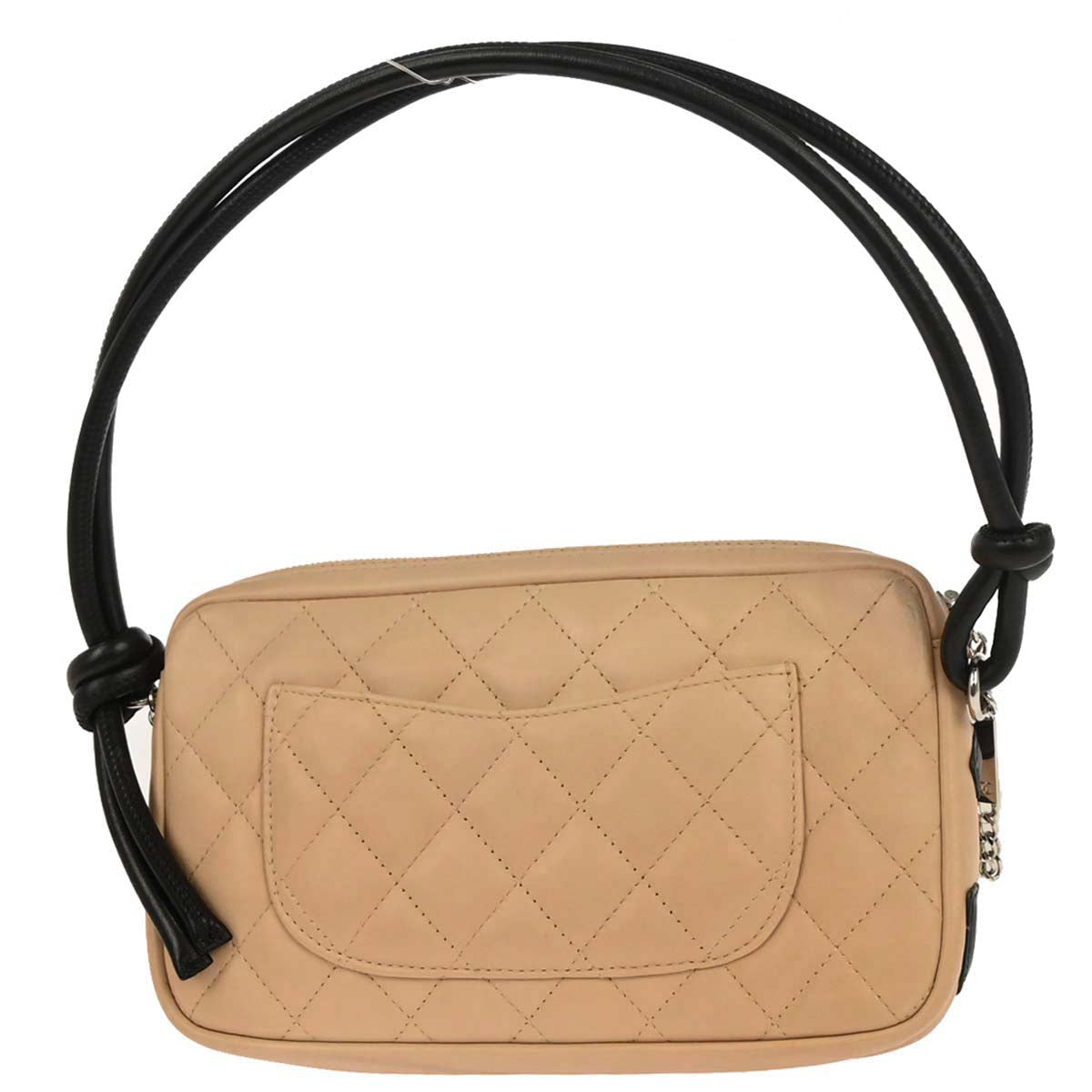 Chanel 2003-2004 Beige Calfskin Cambon Ligne Handbag