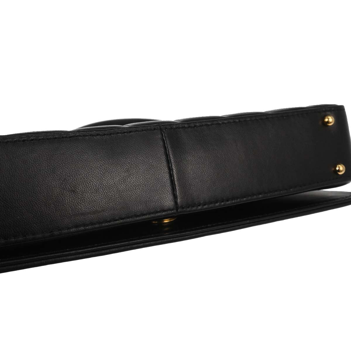 Chanel 2003-2004 Black Lambskin Choco Bar Shoulder Bag