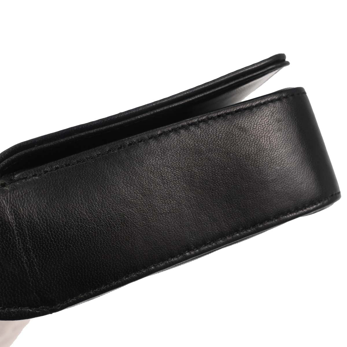 Chanel 2003-2004 Black Lambskin Choco Bar Shoulder Bag